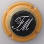 Marque : FAY Michel N° Lambert : 41a Couleur : Contour orange-jaune Description : Initiales "FM" dans un cercle noir - nom de la marque Emplacement : 