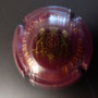 Marque :  EMILLE (veuve) N° Lambert : 1 - or foncé Couleur :  Violet foncé et or foncé Description : Blason soutenu par deux lions  Emplacement : 048-03-04