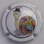 Marque : DOURY Philippe  N° Lambert : 108a Couleur : Fond blanc, Polychrome Description : Madame escargot - nom de la marque Emplacement : 