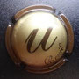 Marque :  VOLLEREAUX N° Lambert : 4.9 Couleur :  Contour marron Description : Lettre U  Emplacement : 