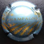 Marque : GENERIQUE  N° Lambert : 767f foncé Couleur : Bleu Description : Inscription Champagne   en lettres capitales et bulles  Ref perso : 