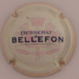  Marque : BESSERAT DE BELEFON N° Lambert : 22 32mm Couleur : Contour saumon - lettres ombrées  Description : Armoiries  Emplacement : 