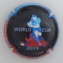 Marque : HENNEQUIN B N° Lambert : 77a Couleur : Fond noir, contour rouge et bleu Description : World cup 2019 - nom du producteur Emplacement : 