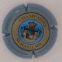 Marque : SERMIERS N° Lambert : 15 Couleur : Contour Bleu, striée Description : Blason couronné - nom de la marque  Emplacement : 