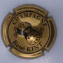 Marque : KINT René N° Lambert : 1 Couleur : Bronze et noir Description : Bouchon de champagne et nom de la marque   Emplacement :