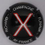 Marque : RICHARD - FLINIAUX N° Lambert : 14n Couleur : Fond noir, lettre rouge et blanche Description : lettres X - nom de la marque  Emplacement : 
