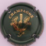 Marque : BIJOTAT Bernard N° Lambert : 5 Couleur : Vert foncé et or Description : Initiales BB et coupe de champagne Emplacement : 