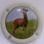 Marque : DUGNE Charles N° Lambert : 7 Couleur : Polychrome, contour crème Description : Biche  Emplacement : 