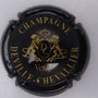 Marque : DEVILLE - CHEVALLIER B N° Lambert : 1 Couleur : Noir et or Description : Lettres DC dans un cartouche tenue par deux lions et surmonté d'une couronne  Emplacement : 