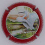 Marque : CEZ Bruno  N° Lambert : 9 Couleur : Polychrome. Contour rouge Description : Héron Emplacement : 