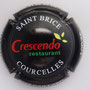 Marque : GAILLARD Jérôme N° Lambert : 12 Couleur : Fond noir Description : Restaurant Crescendo à Saint Brice - nom de la marque  Emplacement : 