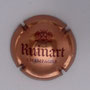 Marque : RUINART N° Lambert : 63a Couleur : Rosé et marron - 32mm Description : Nom de la marque au-dessous d'un blason couronné  Emplacement : 