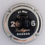 Marque : POIROT et fils N° Lambert : 9g Couleur : Contour métal, fond noir Description : Gullegem Koerse 2016  Emplacement : 