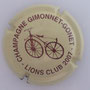 Marque : GIMONNET - GONET N° Lambert : 12 Couleur : Crème et noir Description : Vélocipède - nom de la marque  Emplacement : 