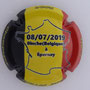 Marque : COLLIN Jean N° Lambert : NR Couleur : Fond Noir, jaune, rouge Description : TDF 8 juillet  2019 Blanche - Epernay - Nom du producteur Emplacement :