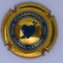 Marque : DUVAL LEROY N° Lambert : 29 - or jaune Couleur : Bleu, contour or  Description : Coeur bleu   Emplacement : 