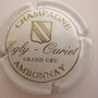Marque :  EGLY-OURIET N° Lambert : 8 Couleur : Blanc  Description : Blason Champagne et nom du producteur  Emplacement : 