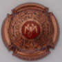 Marque : MARTIN Jacky N° Lambert : 3 Couleur : Fond Rosé Description : Initiales dans un cercle rouge. Nom de la marque sur le pourtour  Emplacement : 