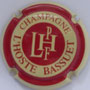 Marque : L'HOSTE Père & Fils N° Lambert : 11 Couleur : Crème et bordeaux Description : Lettres LH PF et nom de la marque  Emplacement :