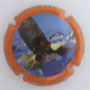 Marque : HUBERT N° Lambert : 7c Couleur : Contour orange Description : Pygargue à tête blanche - nom de la marque  Emplacement : 