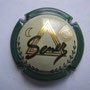 Marque : SENEZ N° Lambert : 21 Couleur : Contour vert Description : Triangle triple, lune et soleil   Emplacement : 