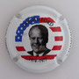 Marque : THIRION Jacques N° Lambert : 1h Couleur : Fond bleu, blanc , rouge, contour blanc  Description : Gérald Ford président des Etats-Unis - nom de la marque Emplacement : 