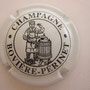 Marque : BOVIERE - PERINET N∞ Lambert : 5 Couleur : Blanc et noir Description : Homme devant un pressoir  Emplacement : 016-02-01