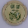 Marque : THIEBAULT Hubert N° Lambert : 5 Couleur : Dessin vert, contour crème Description : Soleils et grappe Emplacement : 