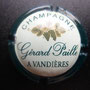 Marque : PAILLE Gérard N° Lambert : 3 Couleur : Contour vert foncé  Description : Feuilles et grappes   de raisins - nom de la marque  Emplacement : 