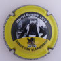 Marque : ROUYER Philippe N° Lambert : 110 Couleur : Jaune, noir et blanc, contour noir Description : Portrait de Roger de Vlareminck vainqueur Tour des Flandres 1977 - nom de la marque sur le contour  Emplacement : 
