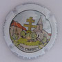 Marque : PELIGRI Christian N° Lambert : 2 clair Couleur :  Contour blanc, fond polychrome Description : Village de Colombey Emplacement :