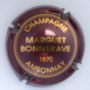 Marque : MARGUET BONNERAVE N° Lambert : 15 Couleur : Marron et or brillant Description : Nom de la marque  Emplacement : 