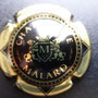 Marque : MALARD JL N° Lambert : 10c Couleur : Fond Noir et or Description : Lettre M dans blason couronné, soutenu par deux lions  Emplacement : 074-05-03