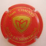 Marque : CHAUVET Marc N° Lambert : 16 Couleur : Rouge et or Description : Lettres CM dans un cartouche doré  Emplacement : 024-08-01
