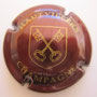 Marque : HAUTVILLERS N° Lambert : 29b Couleur : Bordeaux et or Description : Blason avec deux clés  Emplacement : 