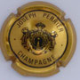Marque : PERRIER Joseph N° Lambert : 59 Couleur : Or et noir Description : Etoile filante et nom de la marque dans cartouche rond  Emplacement : 