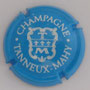 Marque : TANNEUX - MAHY N° Lambert : 9a Couleur : Bleu et blanc Description : Initiales TM dans un cartouche et nom du producteur Emplacement : 