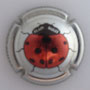 Marque : BAILLY Alain N° Lambert : 42f Couleur : Polychrome, contour métal Description : Coccinelle - 9 points avec pattes - nom de la marque  Emplacement : 
