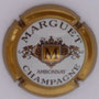 Marque : MARGUET N° Lambert : 3b Couleur : Blanc, contour or Description : Lettre M dans blason couronné - nom de la marque  Emplacement : 