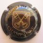 Marque : HAUTVILLERS N° Lambert : 29 Couleur : Noir, or et marron Description : Blason avec deux clés  Emplacement : 