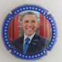 Marque : MIGNON Pierre N° Lambert : 163 Couleur : Polychrome, Contour bleu Description : Barak Obama - nom de la marque Emplacement : 