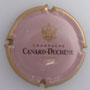 Marque : CANARD - DUCHENE N° Lambert : 77g Couleur : Rose violacé, contour or  Description : Armoiries - nom de la marque  Emplacement : 