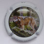 Marque : TIECHE - MORIZET N° Lambert : 13 Couleur : Contour blanc, dessin polychrome Description : Loup - nom de la marque sur le contour  Emplacement : 