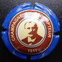 Marque : DUBOIS Emond  N° Lambert : 3 Couleur : Contour bleu. Cercle bleu. Cuvée du rédempteur Description : Portrait du rédempteur  Emplacement :