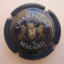 Marque : MALARD JL N° Lambert : 10d Couleur : Fond Bleu foncé Description : Lettre M dans blason couronné, soutenu par deux lions  Emplacement : 074-05-01