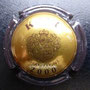 Marque : KRUG N° Lambert : 57 Couleur : Contour marron, centre or Description : Millésime 2000. K dans  armoiries  Emplacement : 
