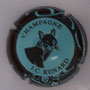 Marque : RENARD N° Lambert : 14 Couleur : Bleu pâle, contour marron Description : Tête de renard - nom de la marque  Emplacement : 