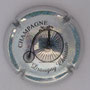 Marque : DRAVIGNY Christian N° Lambert : 5-3 Couleur : Fond argenté pailleté Description : Grand Bi  Emplacement : 
