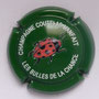 Marque : COUTELAS - MANFAIT N° Lambert : 1d Couleur : Fond vert foncé Description :  Coccinelle - nom de la marque   Emplacement : 