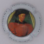 Marque : FEVRIER Jean Marie N° Lambert : 25a Couleur : Polychrome, contour blanc Description : Charles VII - nom de la marque   Emplacement : 